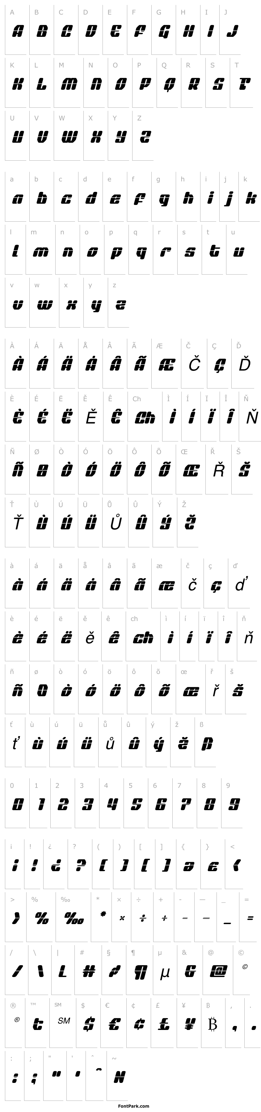 Overview Quasar Pacer Laser Italic