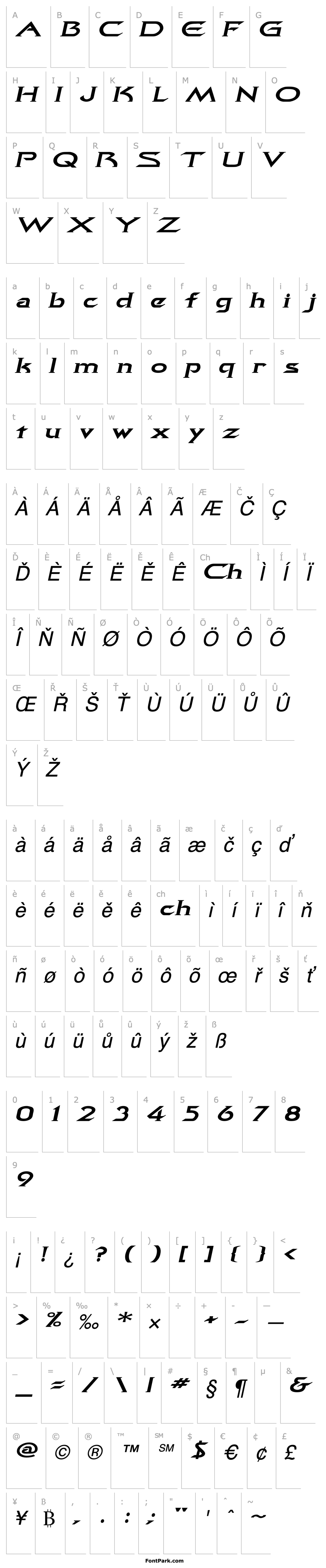 Overview QuasarExtended Italic