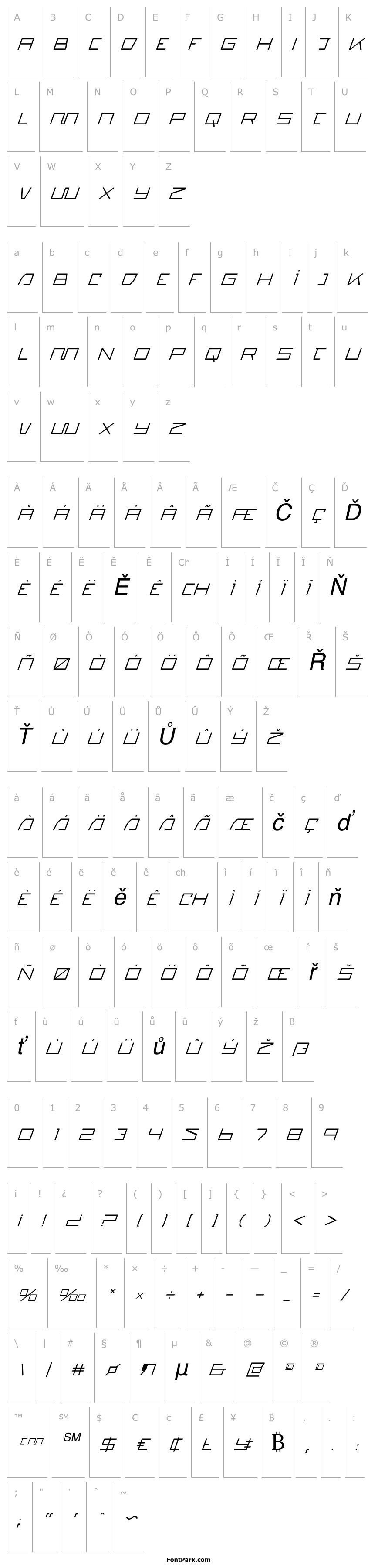 Overview Quasitron Italic