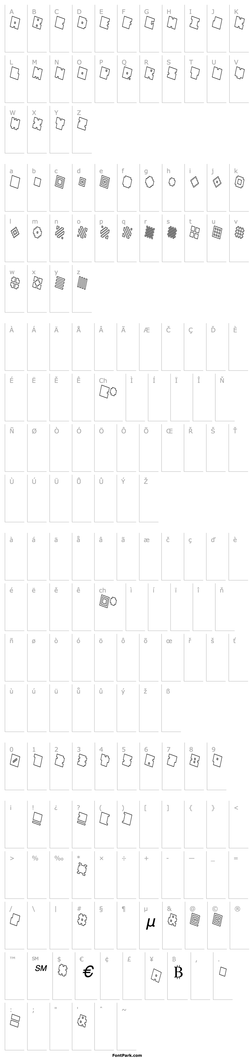 Overview QUBE HOLLOW THIN ITALIC