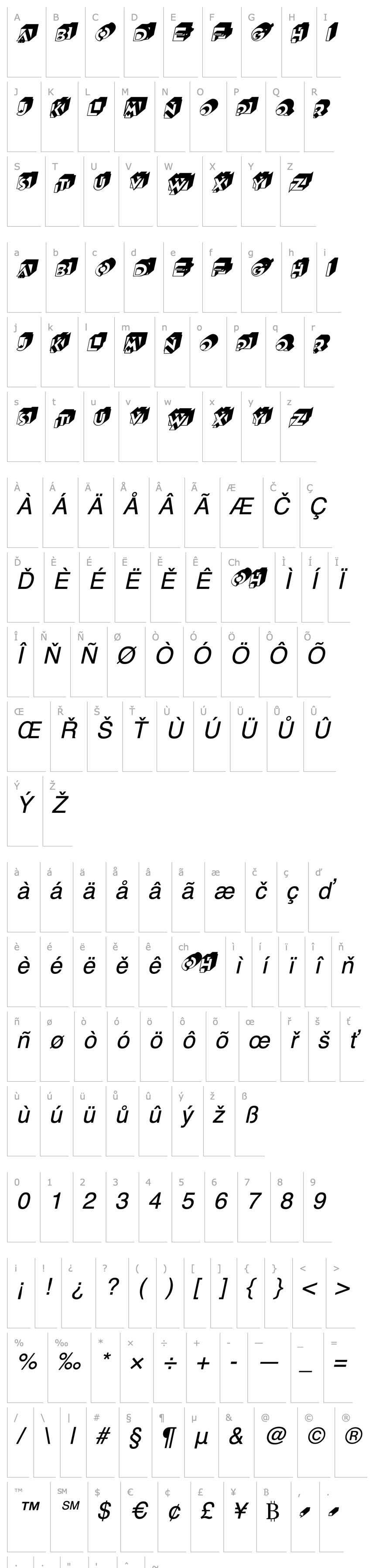 Overview QubistSCapsSSK Italic