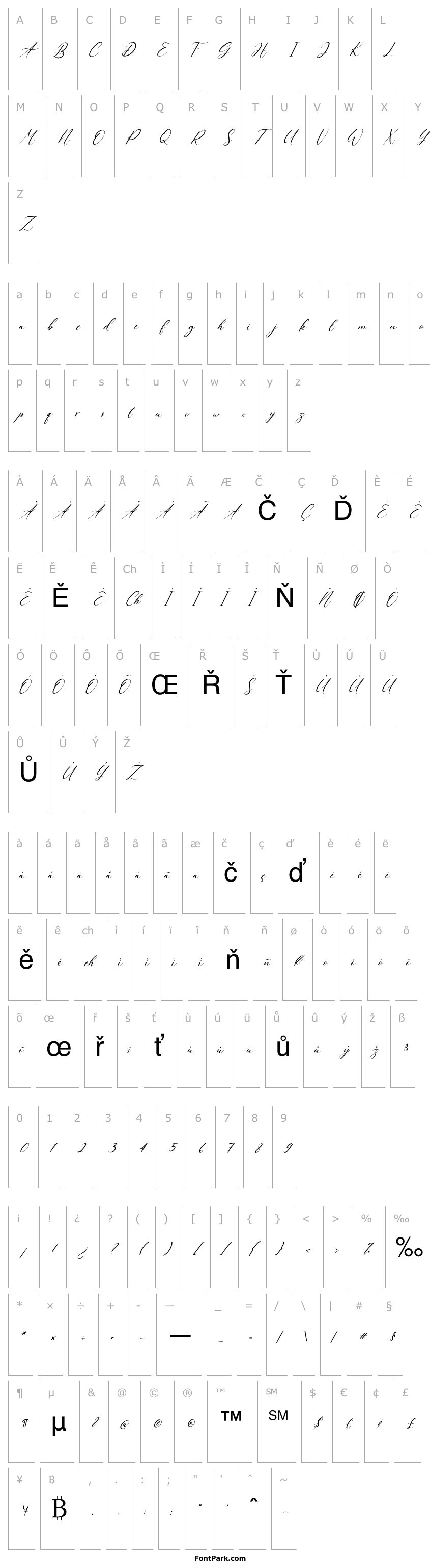 Overview Queen Signature Italic