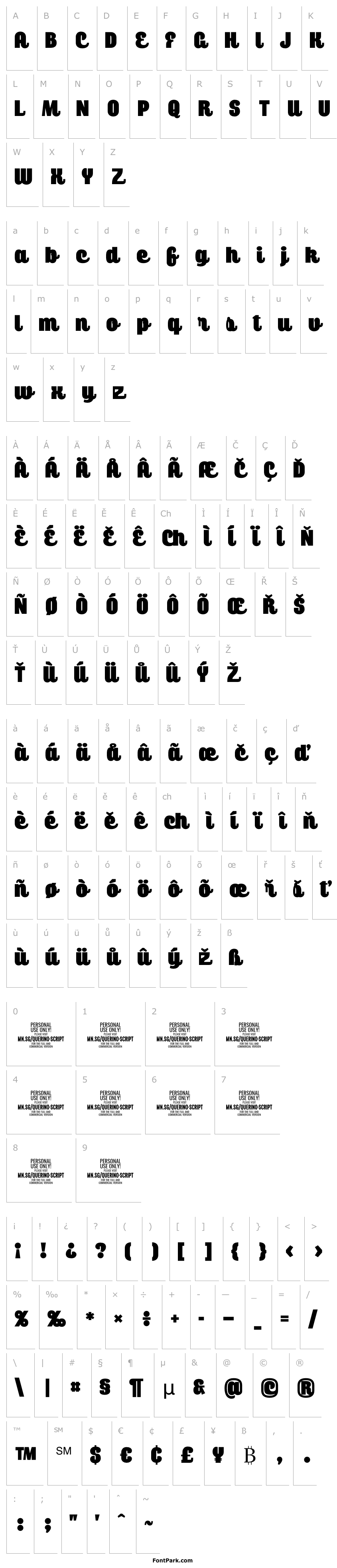 Přehled Querino Script PERSONAL USE