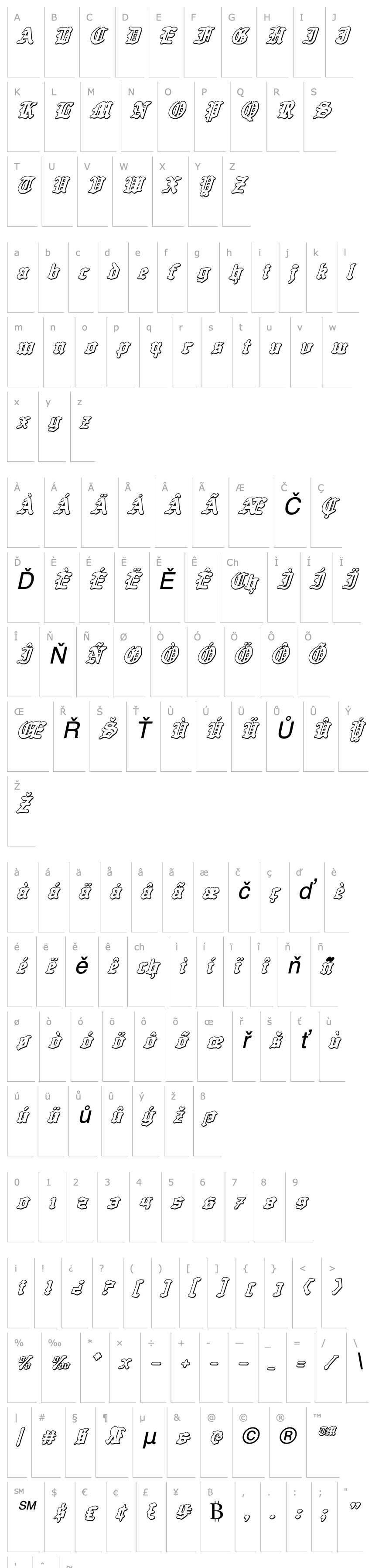 Overview Quest Knight 3D Italic