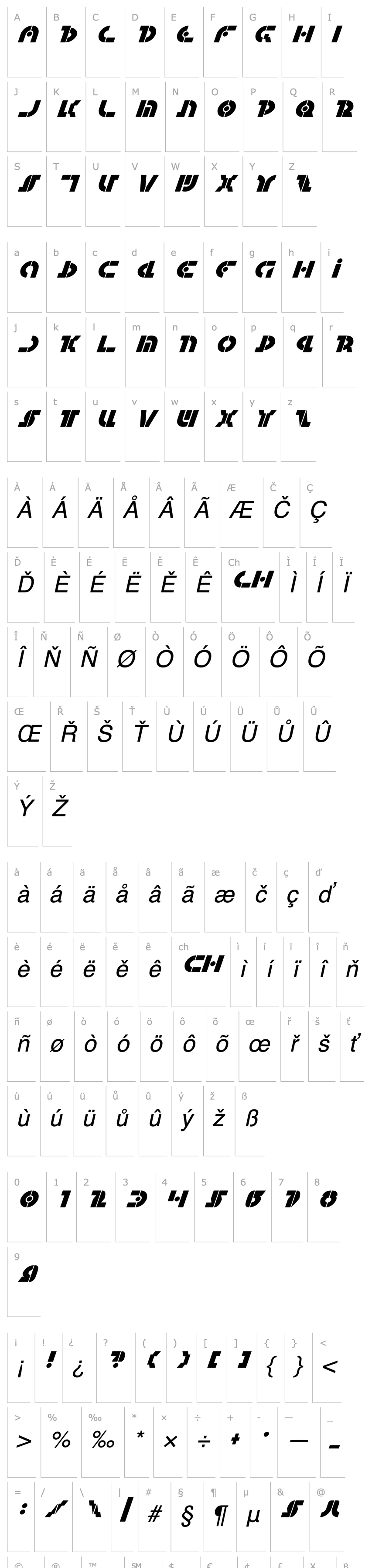 Přehled Questlok Italic