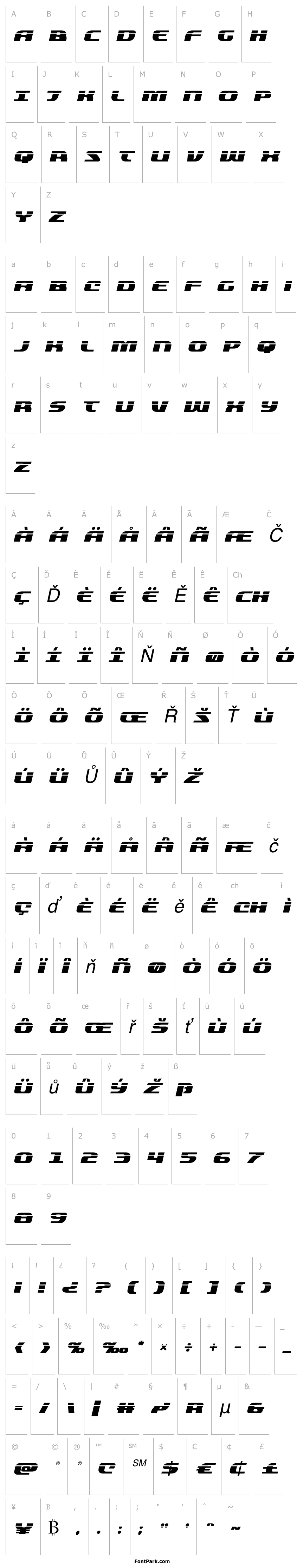 Přehled Quickening Laser Italic