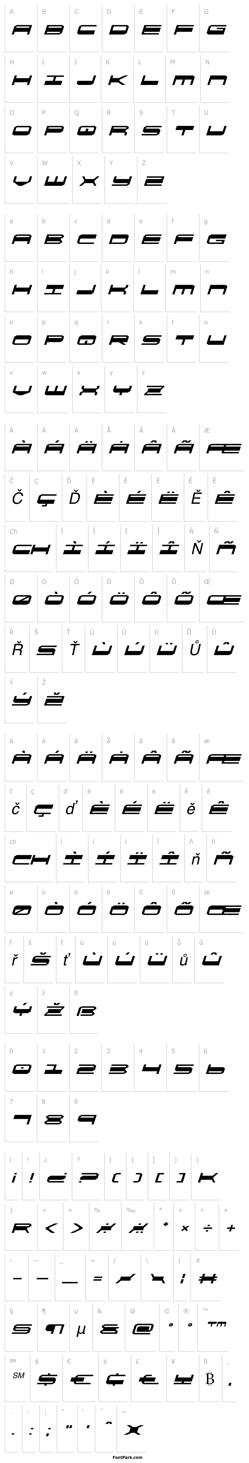 Přehled QuickGear Expanded Italic