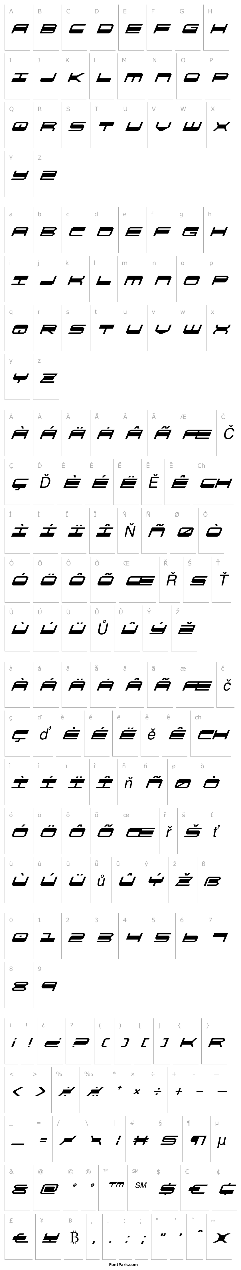 Overview QuickGear Super-Italic