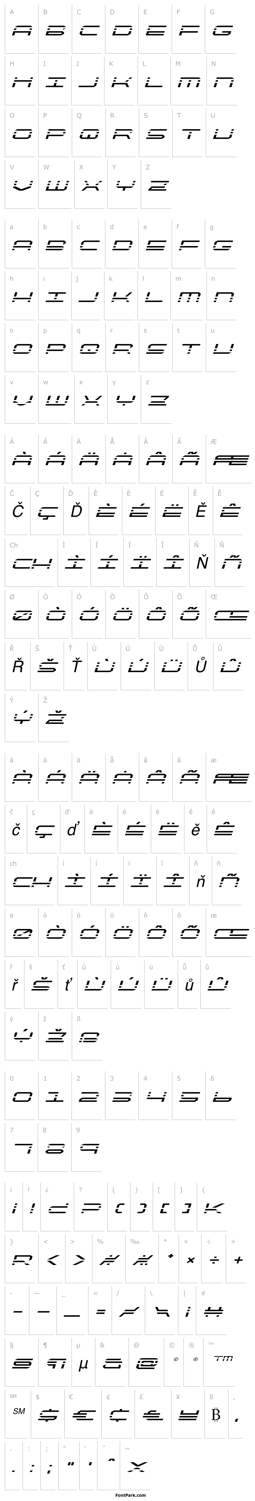 Přehled QuickQuick Expanded Italic