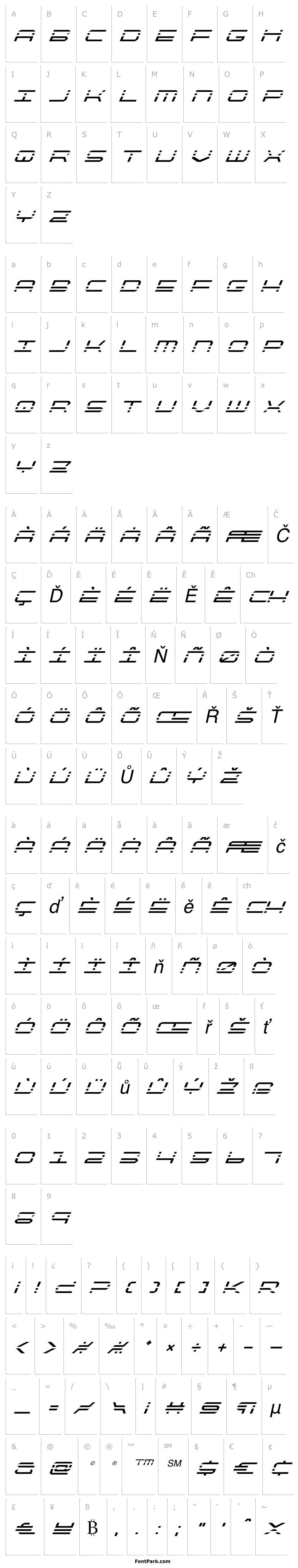 Přehled QuickQuick Super-Italic