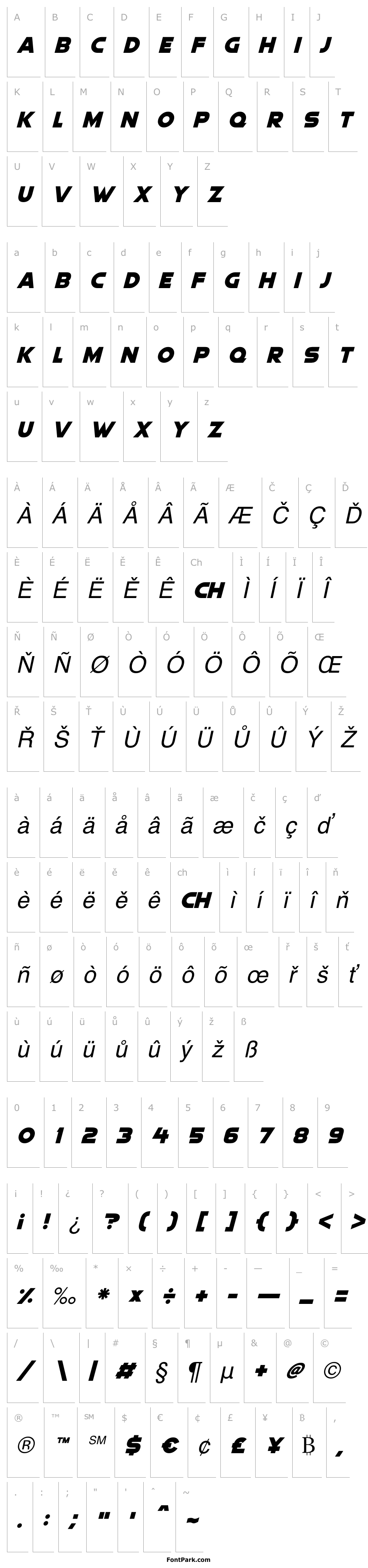 Overview Quicksilver Italic