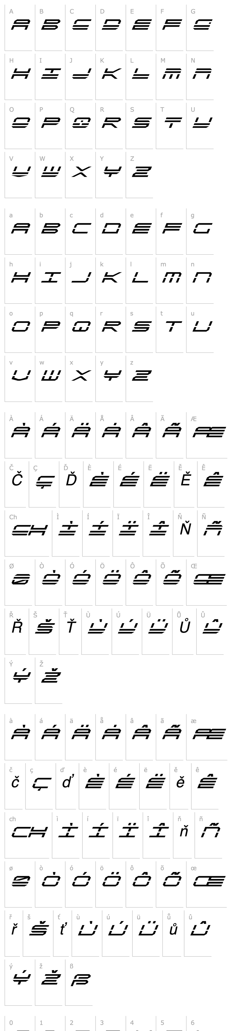 Overview QuickStrike Italic