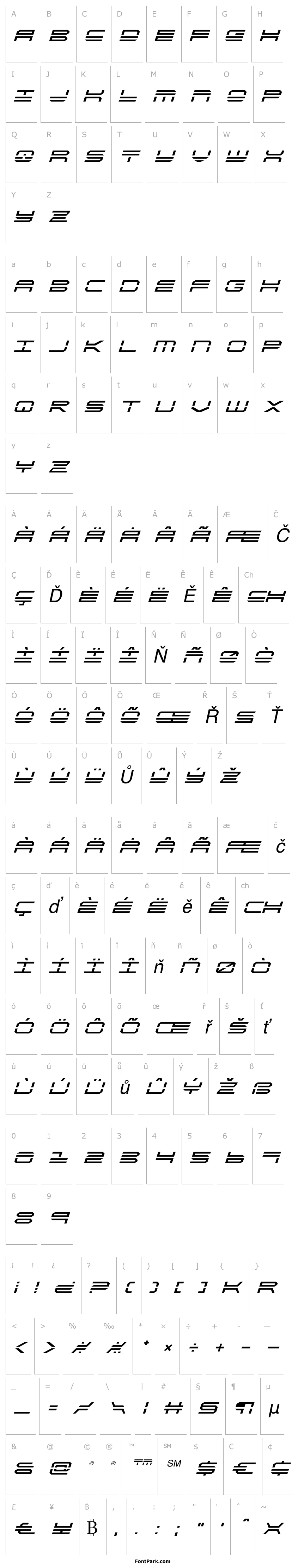 Overview QuickStrike Italic