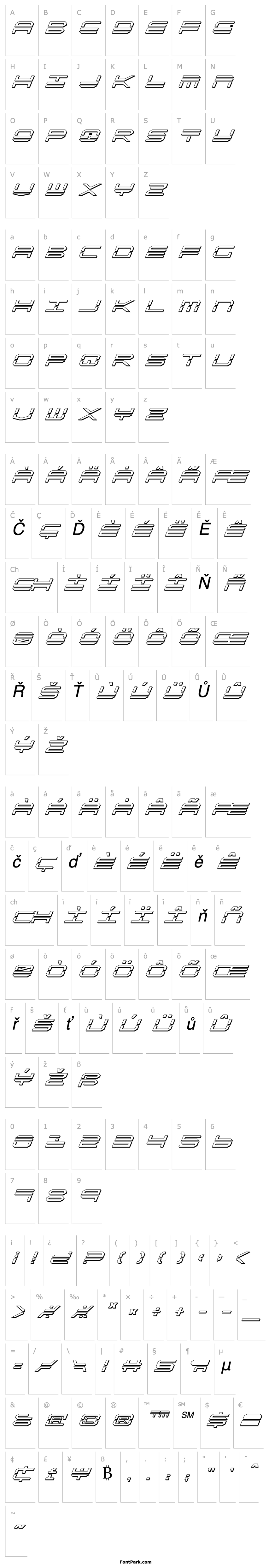 Overview QuickStrike Shadow Italic