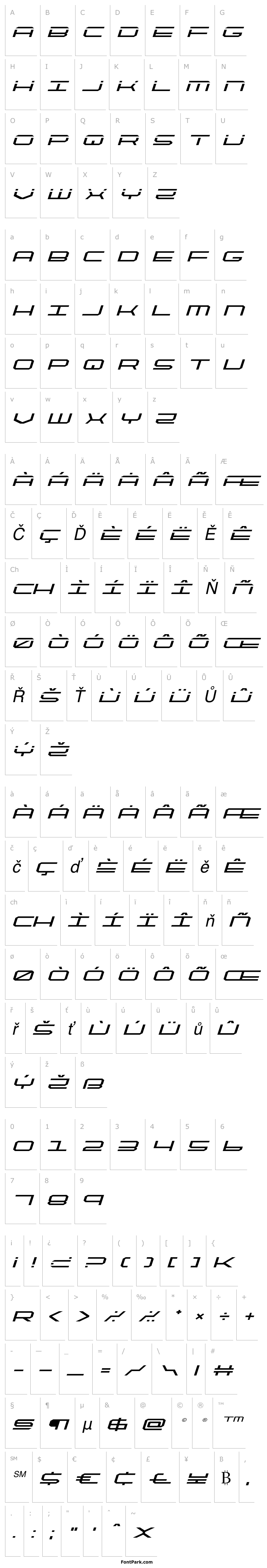 Overview QuickTech Expanded Italic