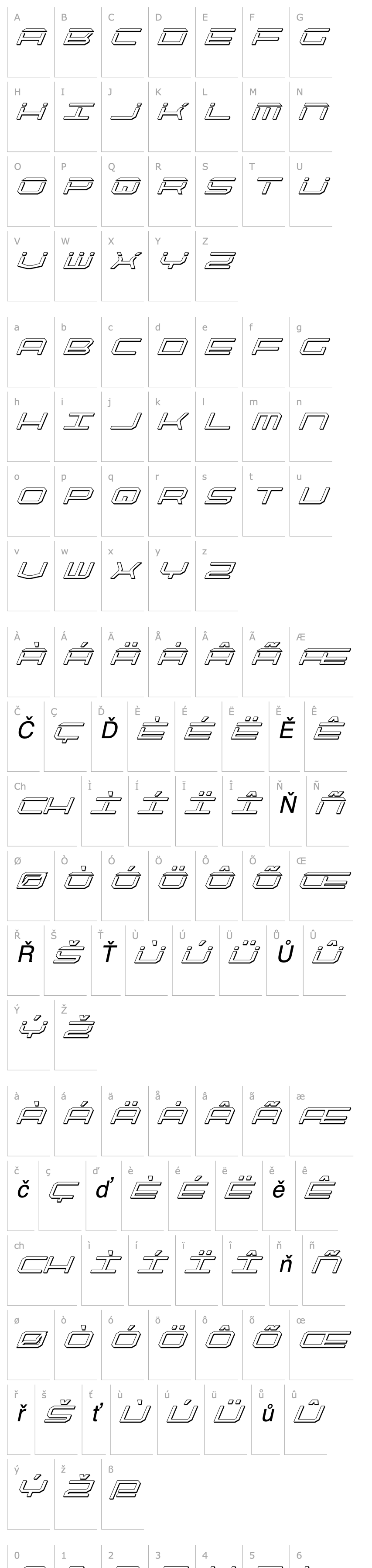 Overview QuickTech Shadow Italic