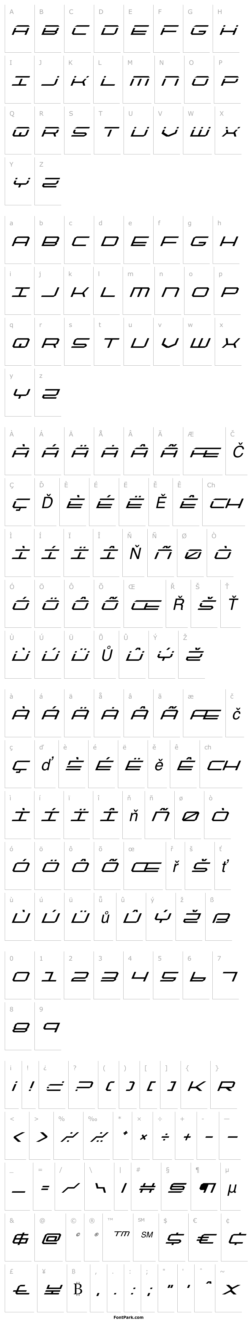 Přehled QuickTech Super-Italic