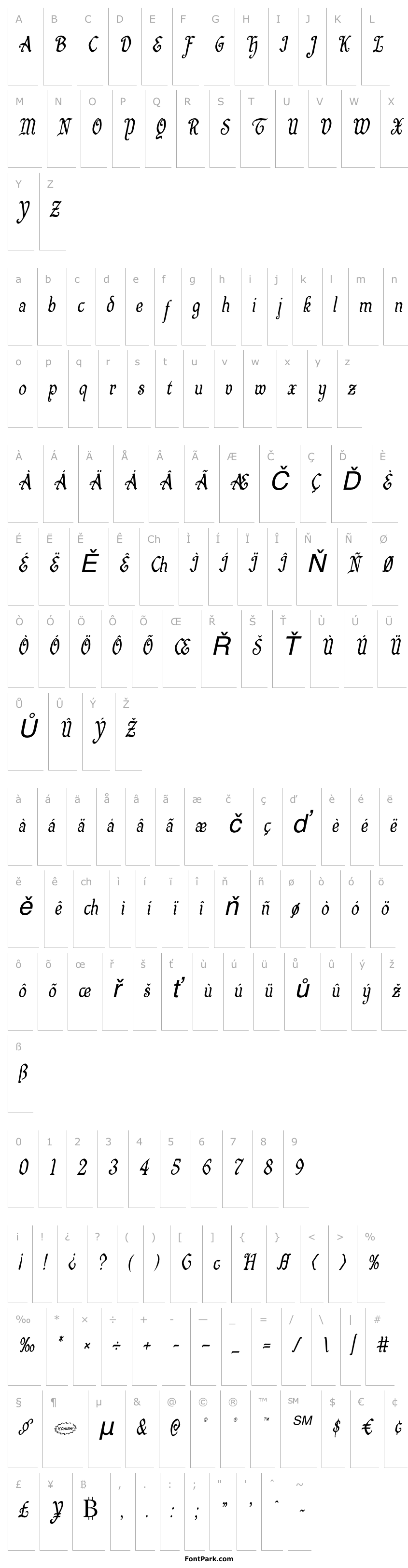 Overview Quill Sword Condensed Italic
