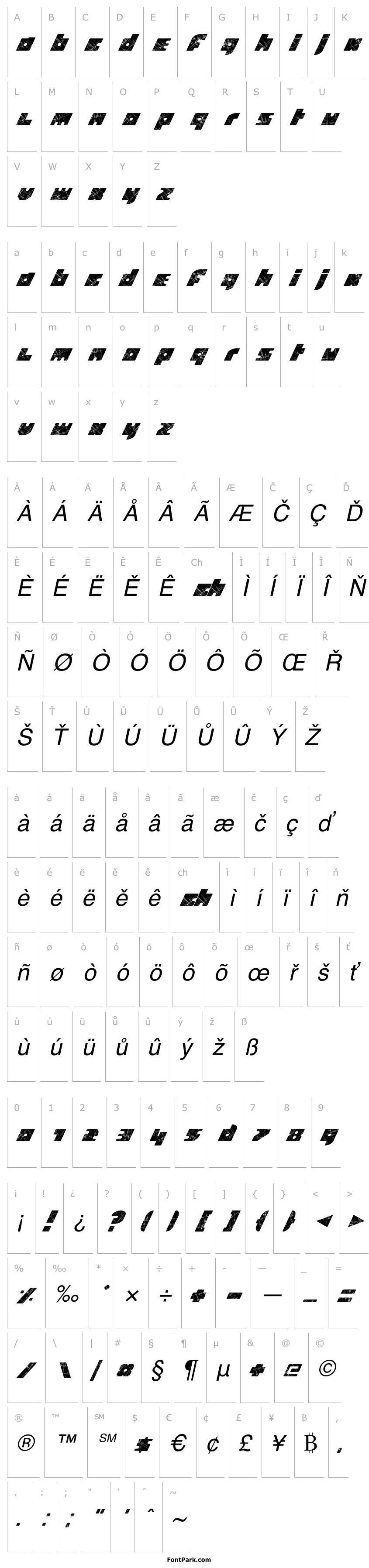 Přehled Quird Italic