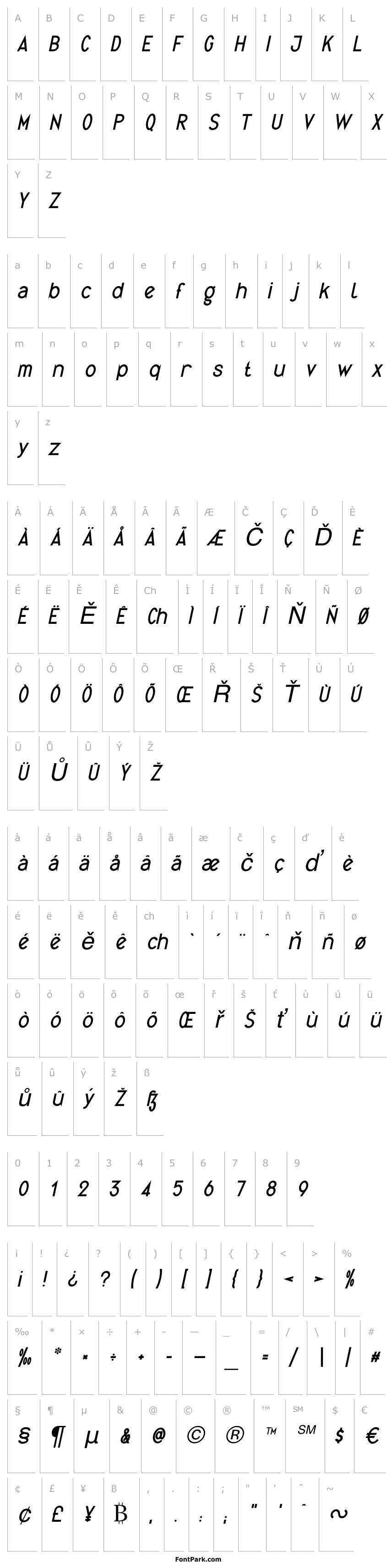 Přehled Quirkus Italic