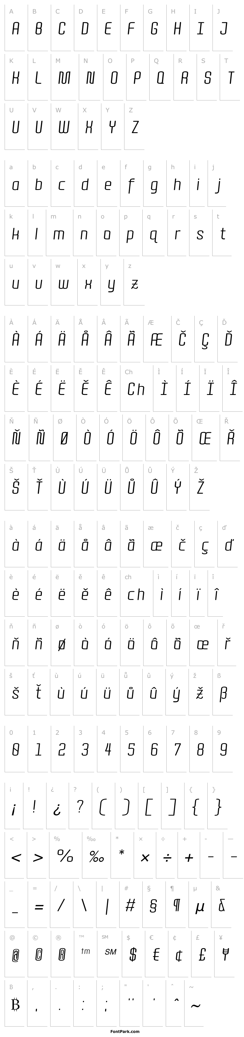 Overview Quota Regular Italic