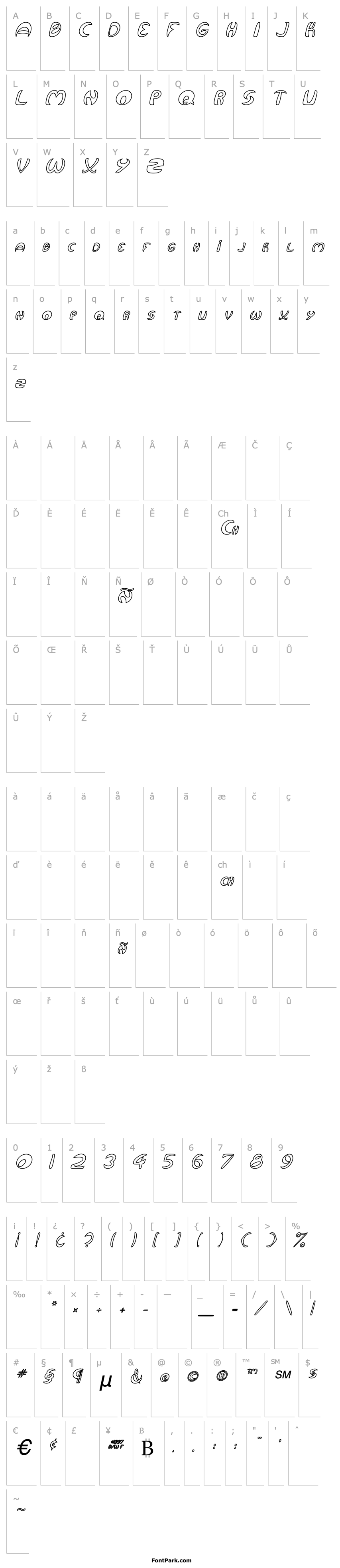 Overview Qurve Hollow Italic