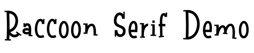 Preview Raccoon Serif Demo
