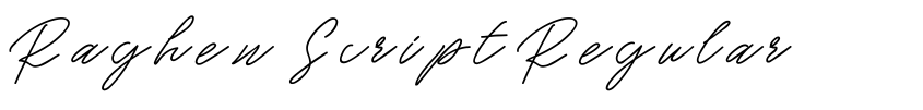 Preview Raghen Script Regular