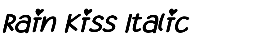 Preview Rain Kiss Italic