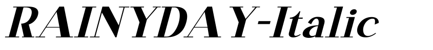 Preview RAINYDAY-Italic