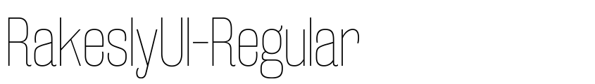 Preview RakeslyUl-Regular