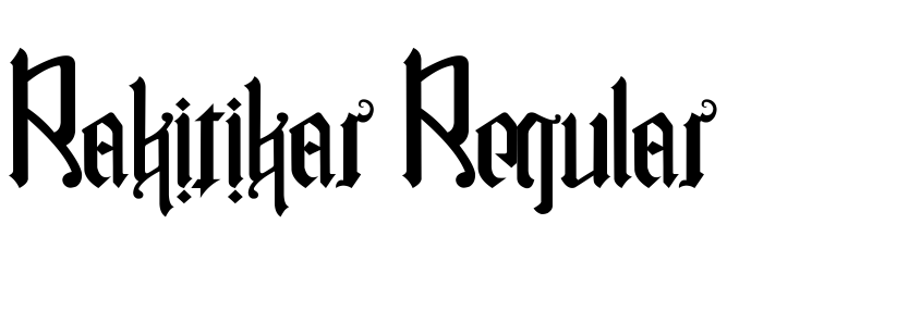 Preview Rakitikar Regular