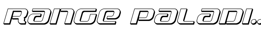 Preview Range Paladin 3D Italic