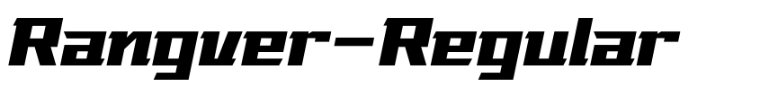 Font Rangver-Regular by siinsticker