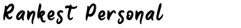 Font Rankest Personal by rozikan