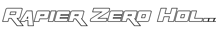 Preview Rapier Zero Hollow Italic