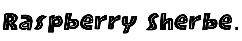 Font Raspberry Sherbet Inline DEMO Regular by David Kerkhoff