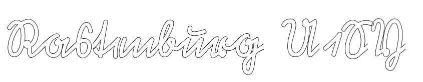 Font Rastenburg U1SY by Peter Wiegel