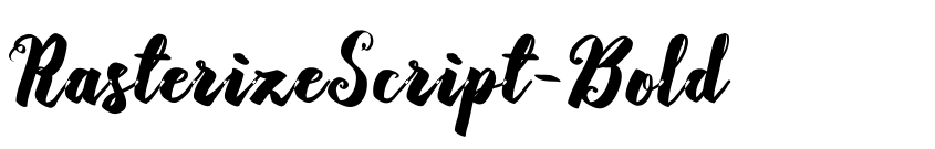 Preview RasterizeScript-Bold