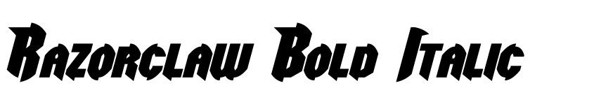 Preview Razorclaw Bold Italic