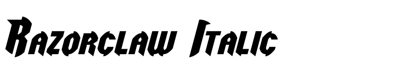 Preview Razorclaw Italic