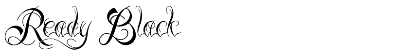Font Ready Black by Unknown