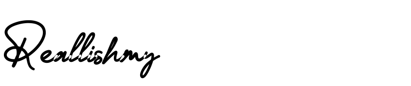 Font Reallishmy by Unknown