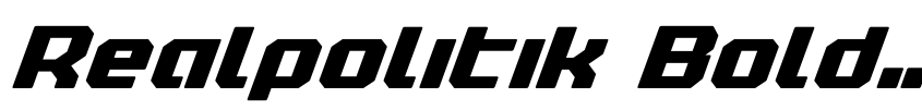 Preview Realpolitik Bold Italic
