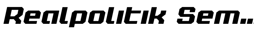 Preview Realpolitik Semi-Bold Semi-Italic
