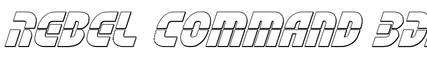 Preview Rebel Command 3D Italic