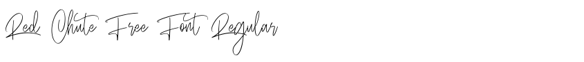 Preview Red Chute Free Font Regular