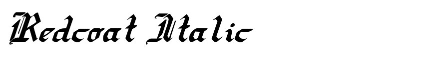 Font Redcoat Italic  by Daniel Zadorozny