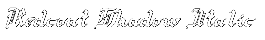 Preview Redcoat Shadow Italic
