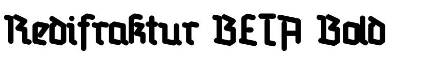 Preview Redifraktur BETA Bold